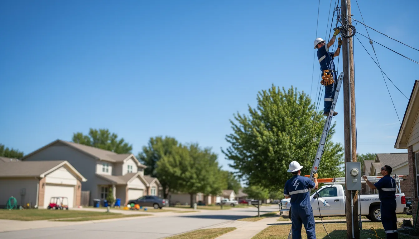 Residential electrician providing installation services in Pleasant Hill, MO